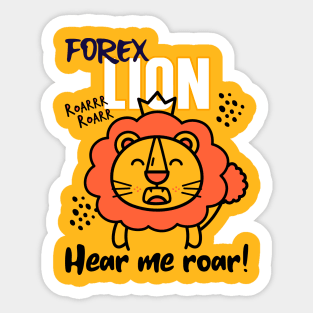 Forex Lion Roar! Sticker